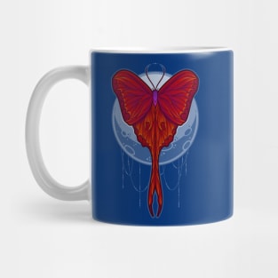 Crimson Lunar Moth Mug